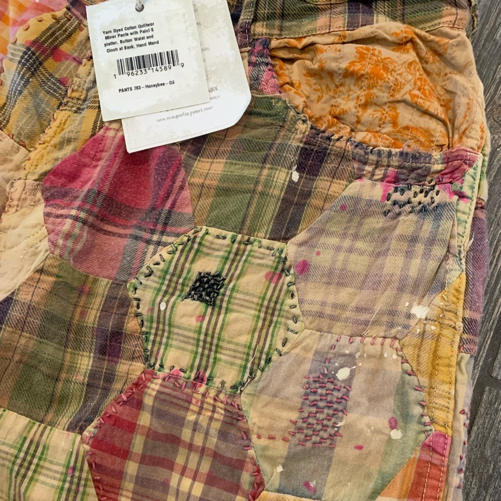 NWT Magnolia Pearl Quiltwork Miner Pants Honeybee - Picture 5 of 8